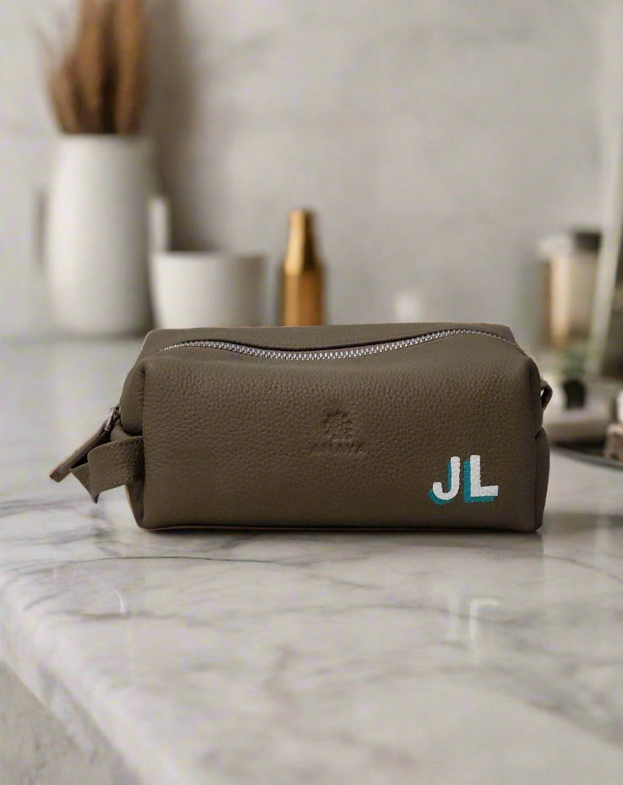 Limited Edition Personalized Calf Leather Pouch Set